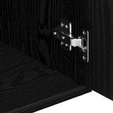 Sideboard Black Oak 91x29.5x65 cm Engineered Wood 862477