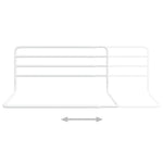 Toddler Safety Bed Rail White x55 cm Iron 10234