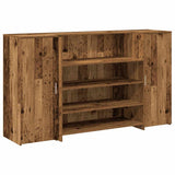 Reception Desk Old Wood 180x50x103.5 cm Engineered Wood 3324176