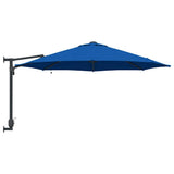 Garden Parasol 248 x 248 x 148 cm Polyester and Steel Azurblau 42003250