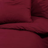 Duvet Cover Set Bordeaux 135x200 cm Cotton 136182