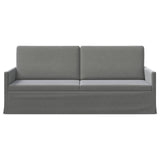 3 Seater Sofa Dark Grey 190 x 81 x 82 cm Velvet 42041121