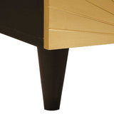 Bedside Cabinet 2 pcs Black and Gold 40 x 33 x 46 cm 4017835