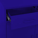 Storage Cabinet Navy Blue 80x35x101.5 cm Steel 336154
