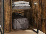 Warderobe with Door Smoke Oak 50 x 50 x 200 cm Engineered Wood 3403018