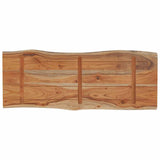 Table Top 100x40x2.5 cm Rectangular Solid Wood Acacia Live Edge 370612
