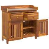 Garden Cabinet Natural 78 x 36.5 x 78cm Solid Acacia Wood 42001368