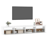 TV Cabinet with LED Lights White 240x35x40 cm 3152762