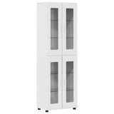 TV Cabinet Set FLORIN 3 pcs High Gloss White Engineered Wood 3397988