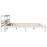 Bed Frame with Headboard without Mattress White 180x200 cm Super King 3306054