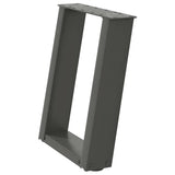 Coffee Table Legs U-Shaped 2 pcs Anthracite 38x cm Steel 4012762
