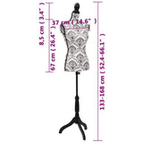 30021 Ladies bust Display bust black white