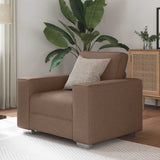 Sofa Brown 100 x 77 x 82 cm Fabric 4105211