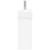 Bathroom Vanity Unit with Tap High Gloss White 889515