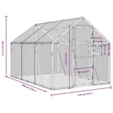 Aviary Silver 1.79x3x1.85 m Aluminium 3155796