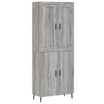 Highboard Grey Sonoma 69.5x34x180 cm Engineered Wood 3199575