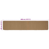 Area Rugs Light Brown 80 x 400 cm Jute 42010780