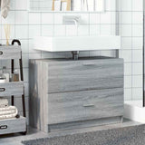 Sink Cabinet Grey Sonoma 78x37x59 cm Engineered Wood 848120