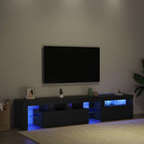 TV Cabinet 2 pcs Black Oak 200 x 36.5 x 40 cm Engineered Wood 3332518