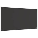 Kitchen Backsplash Dark Grey 120 x 60 cm Tempered Glass 42001315