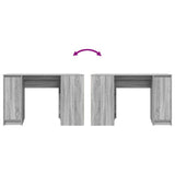 Desk Grey Sonoma 120x42x76 cm Engineered Wood 861819