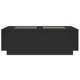Coffee Table with Infinity LED Black 116x69x40 cm 3284057