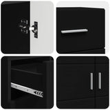 Wooden Cabinet Black 88.5 x 30.5 x 73 cm Engineered Wood 880282