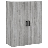 Wall Mounted Cabinet Grey Sonoma 69.5x34x90 cm 828426