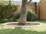 Lawn Edging 20 pcs 103 x 15 cm Steel White 8008452