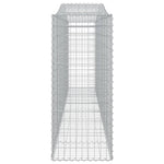 Arched Gabion Baskets 10 pcs 400x50x120/140 cm Galvanised Iron 3145977
