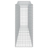 Arched Gabion Baskets 10 pcs 400x50x120/140 cm Galvanised Iron 3145977