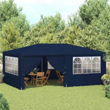 Professional Party Tent with Side Walls 4x6 m Blue 90 g/m 48528