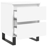 Bedside Cabinets 2 pcs White 40x35x50 cm Engineered Wood 826893