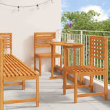 Garden Bistro Set 6 pcs Brown Solid acacia wood 3328697