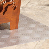 Stair Tread Rectangular 2 pcs Silver 70 x 40 cm Aluminium 4104329