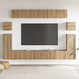 TV Units Wall-mounted 4 pcs Artisan Oak Engineered wood 3393392