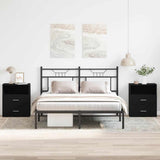 Nightstand 2 pcs Black Oak 50 x 32 x 60cm Engineered Wood 862052