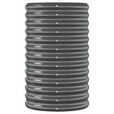 Garden Raised Bed Galvanised Steel 224x40x68 cm Anthracite 318901