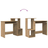 Desk with Drawer Artisan Oak 106 x 41 x 88.5 cm Engineered Wood 869473