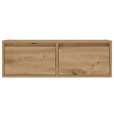 TV Cabinet with LED Lights Artisan Oak 75x35.5x25 cm 860237