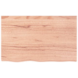 Bathroom Countertop Light Brown 80x50x cm Treated Solid Wood 3156120