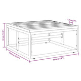 Outdoor Furniture Anthracite 70 x 70.5 x 32 cm Steel 42009990