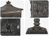 Standing Mailbox Bronze 42.5 x 29.5 x 117 cm Cast Aluminum 42023495