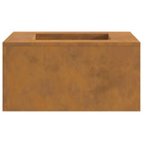 Fire Pit Brown 60 x 60 x 30 cm Weathering Steel 858919