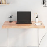 Table Top Light Brown 80x50x cm Treated Solid Wood Live Edge 363942