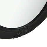 Wall Mirror Baroque Style 50x70 cm Black 320355