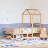 ZNTS Bed Frame with Roof without Mattress 90x200 cm 3282159