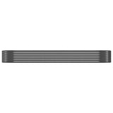 Garden Raised Bed Galvanised Steel 322x100x36 cm Anthracite 319001
