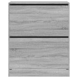 Shoe Cabinet Grey Sonoma 80x34x96.5 cm Engineered Wood 839971