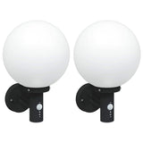 Outdoor Wall Light 2 pcs Black 28 x 25 x 38 cm 4005950